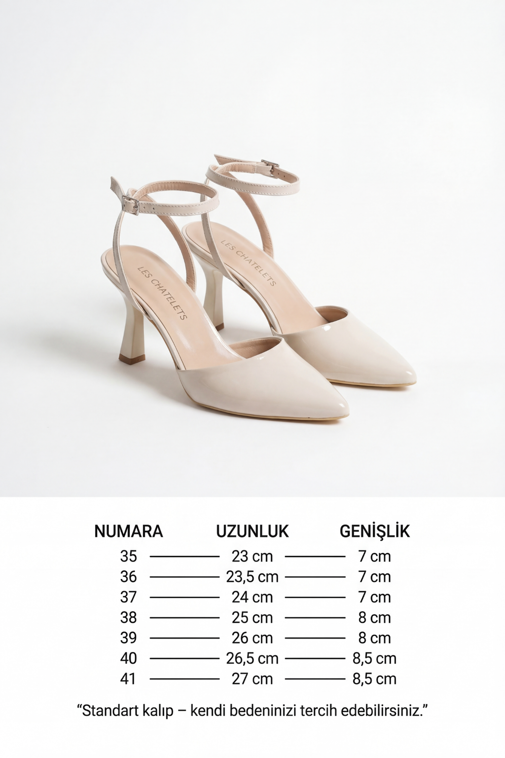 Points d’Attache – Bej Rugan 9 cm Bilekten Bağlamalı Topuklu Ayakkabı