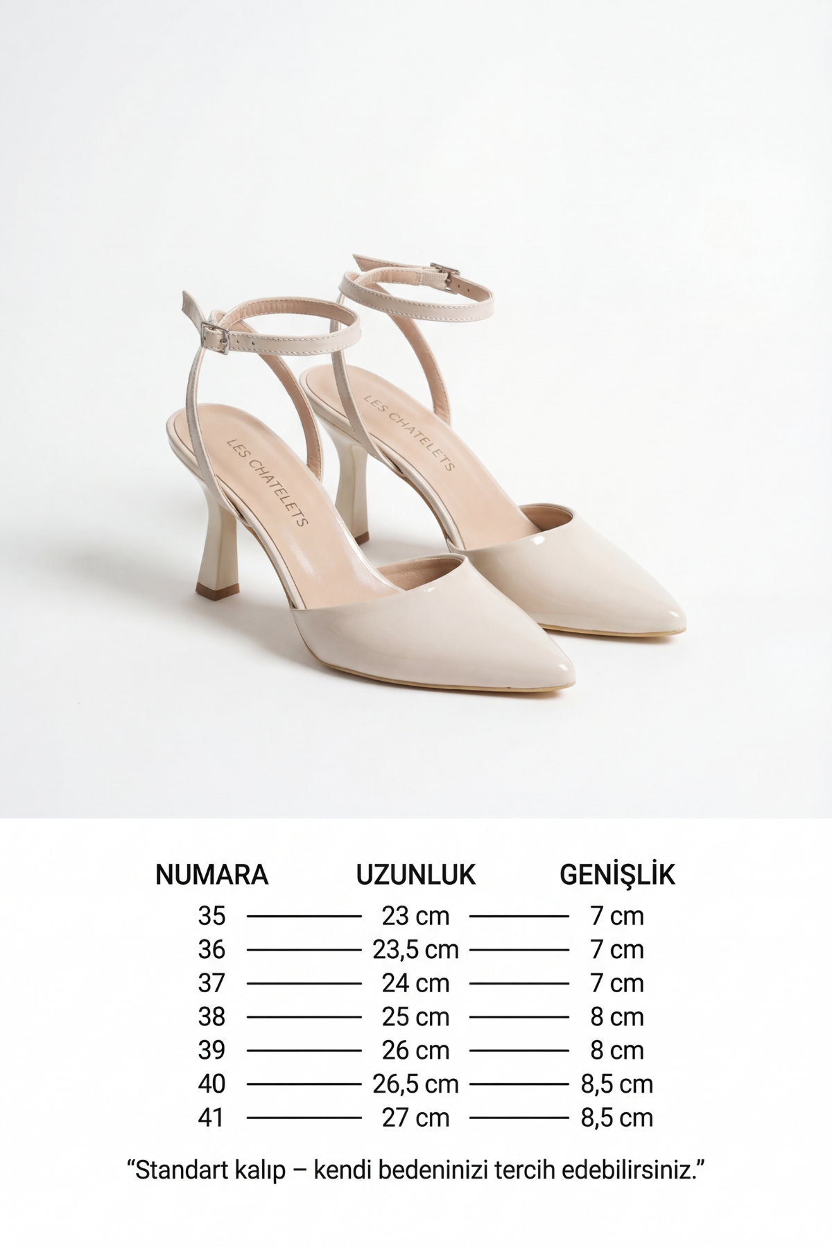 Points d’Attache – Bej Rugan 9 cm Bilekten Bağlamalı Topuklu Ayakkabı