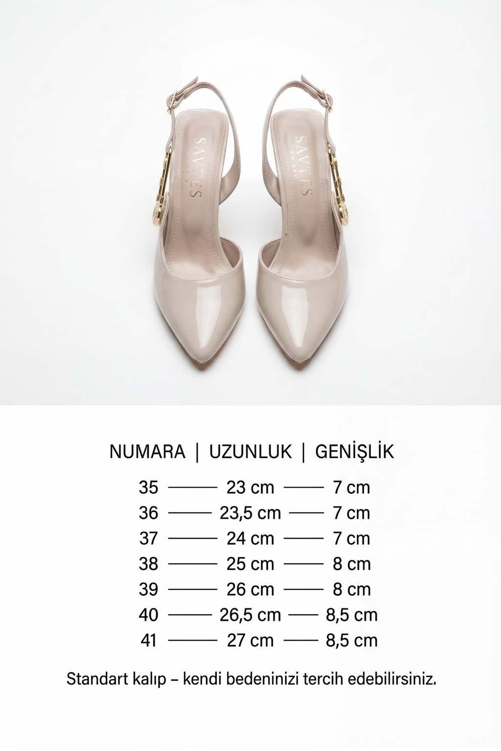 Les Souvenirs Portés Serisi Passage du Soir Bej Rugan 7 cm Sivri Burun Slingback Ayakkabı | Les Châtelets
